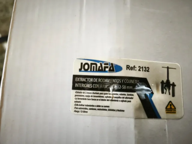 Extractor de rodamientos cojinetes 12x58