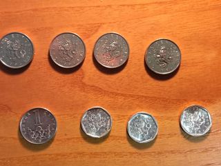 8 Monete Ceche Koruna Haler Collezione
