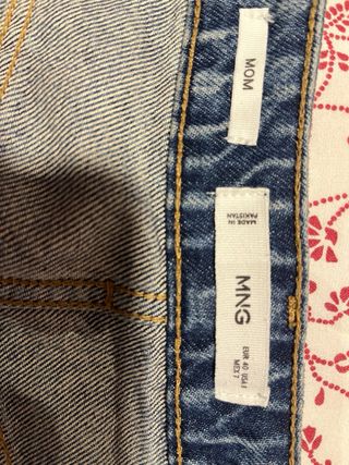 Pantalón vaquero mujer azul Mango