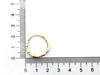 E1799346-43	 Sortija Oro 18k Con Circonita Negra