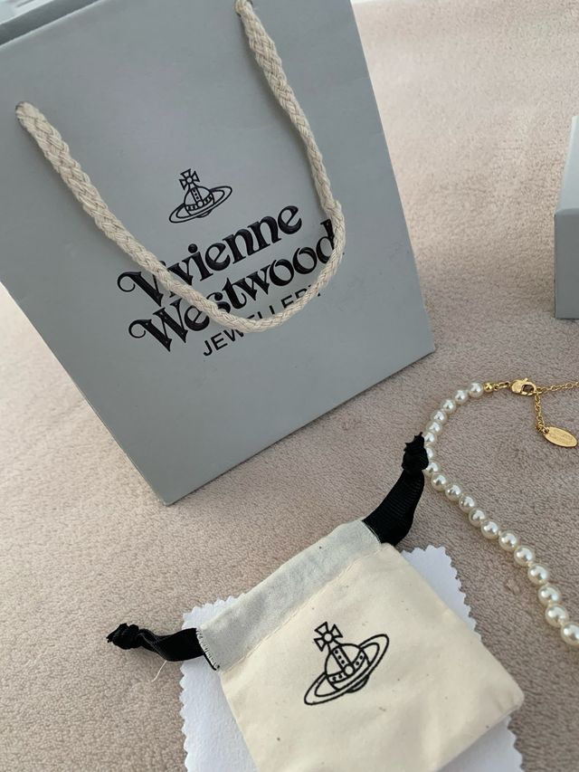 Collar Vivienne Westwood Perlas Dorado