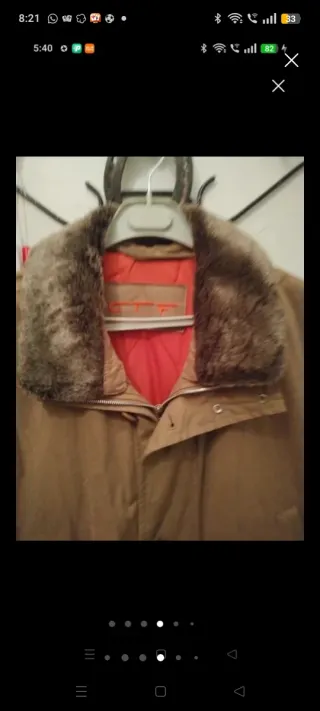 Chaquetón beige hombre XL