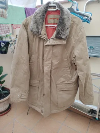 Chaquetón beige hombre XL
