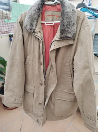 Chaquetón beige hombre XL