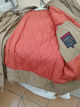 Chaquetón beige hombre XL