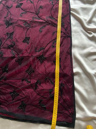 Maxigonna rossa nera fairy y2k gothic vintage