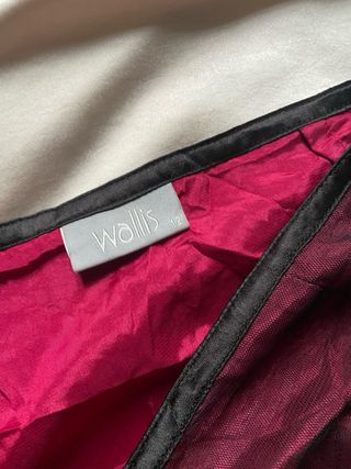 Maxigonna rossa nera fairy y2k gothic vintage