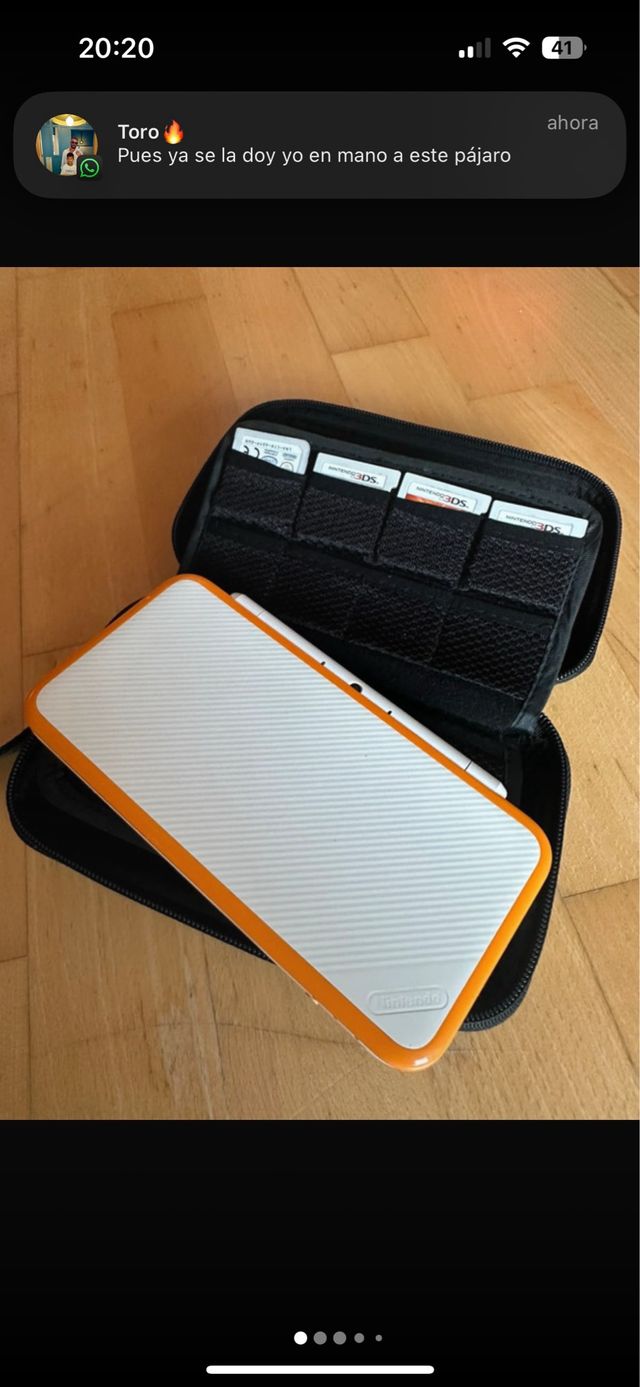 Nintendo 3DS Blanca con funda y juegos