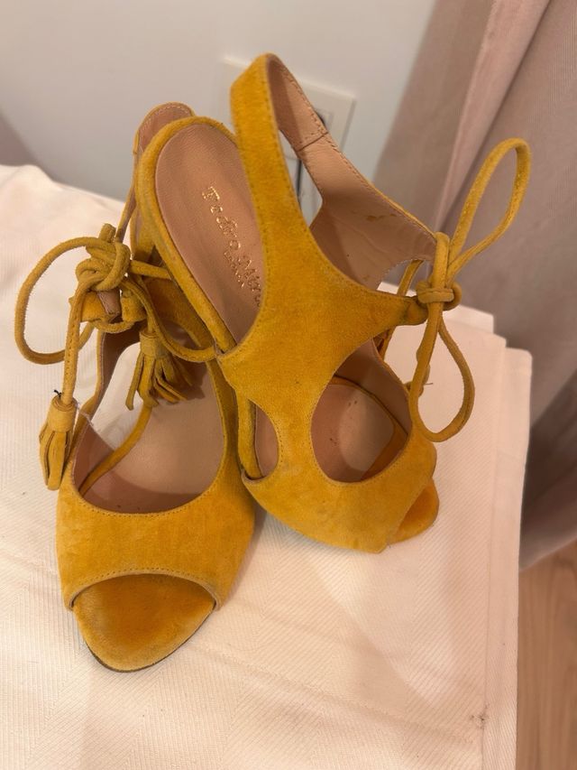 Sandalias Pedro Miralles Piel Amarillas