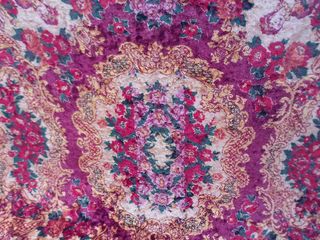 Colcha alfombra terciopelo religiosa