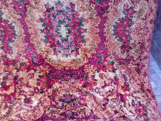 Colcha alfombra terciopelo religiosa