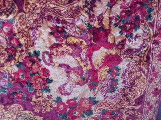 Colcha alfombra terciopelo religiosa