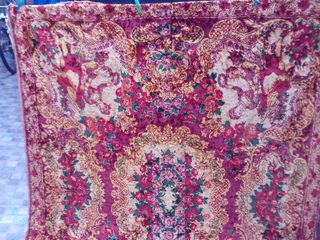 Colcha alfombra terciopelo religiosa