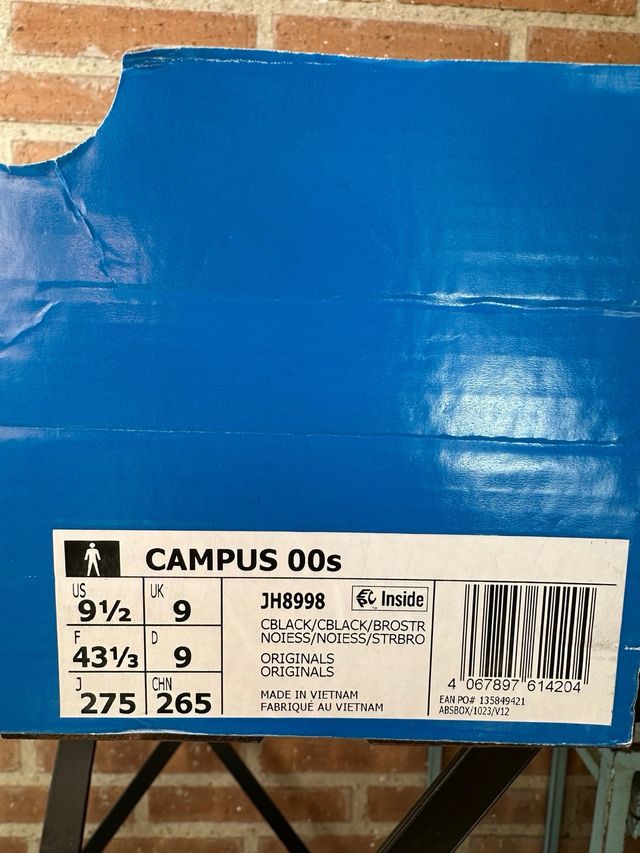 Zapatillas Adidas Campus Marrones y Negras