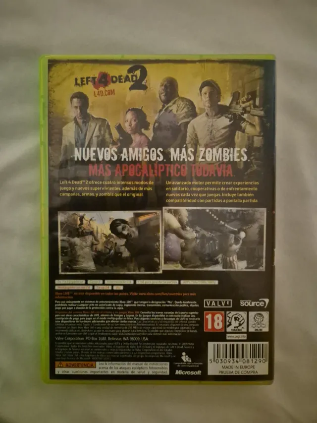 Left 4 Dead 2 Xbox 360 Valve