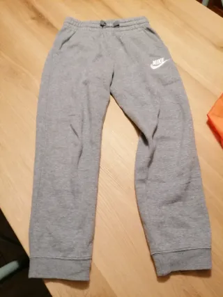 Pantaloni felpati bambino Nike grigi