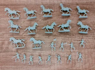 Lotto 12 Soldatini Atlantic 1/72 H0 7° Cavalry