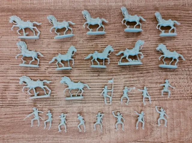 Lotto 12 Soldatini Atlantic 1/72 H0 7° Cavalry
