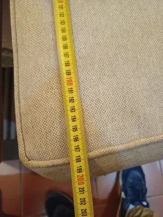 Sillón para cama balinesa beige