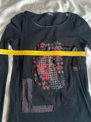 Top nero vintage y2k fairy urban glam cottage