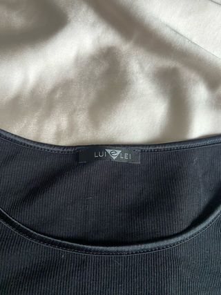 Top nero vintage y2k fairy urban glam cottage