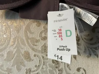 Lote 3 Sujetadores Push Up Primark 100D
