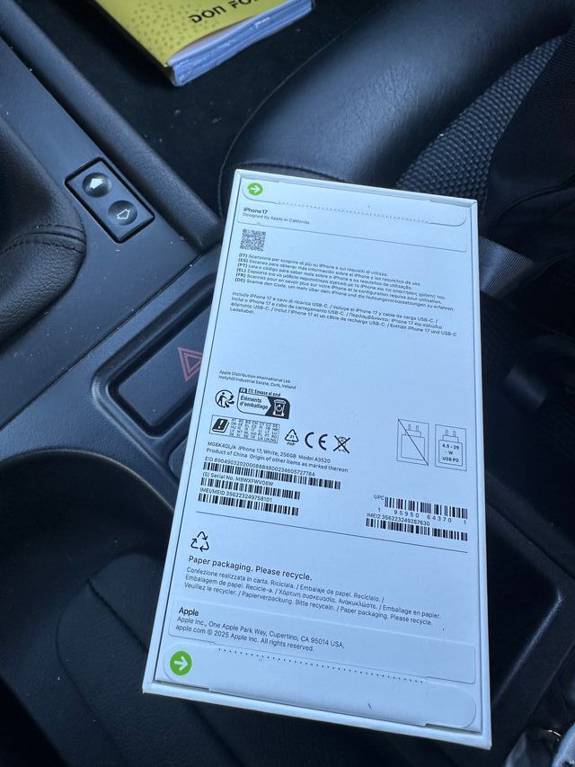 iPhone 17 256gb Argento Bianco Nuovo