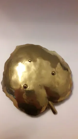 Ciotola Foglia Ottone Dorato