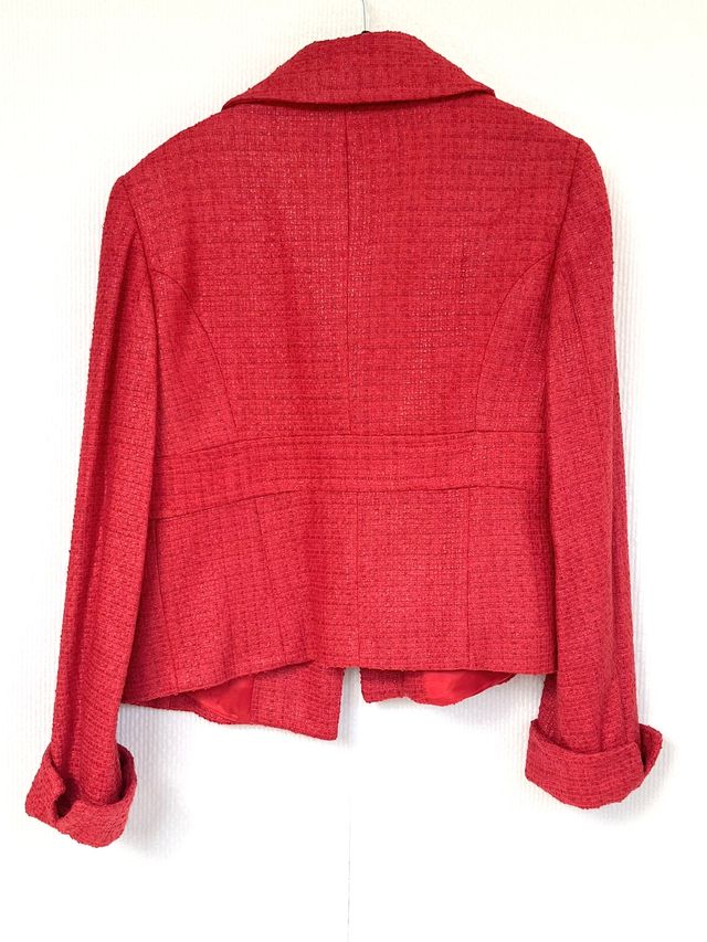 Chaqueta Zara Tweed Estilo Chanel Talla M