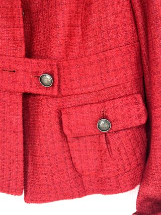 Chaqueta Zara Tweed Estilo Chanel Talla M