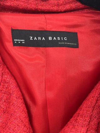 Chaqueta Zara Tweed Estilo Chanel Talla M