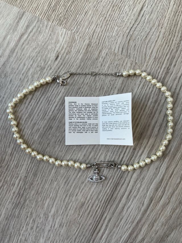 Collar Perlas Plata Vivienne Westwood