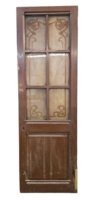 Puerta madera estilo modernista