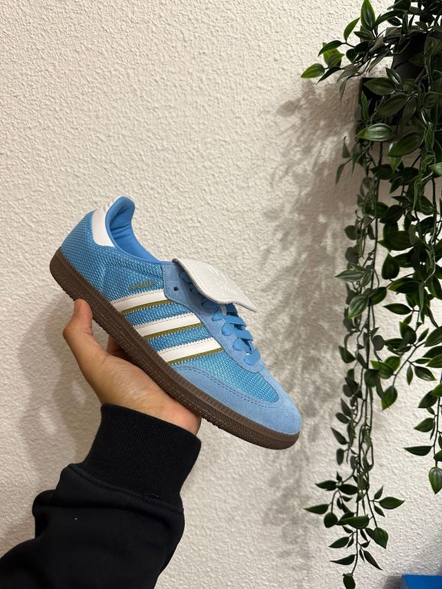 Zapatillas Adidas Samba Azul y Blanco