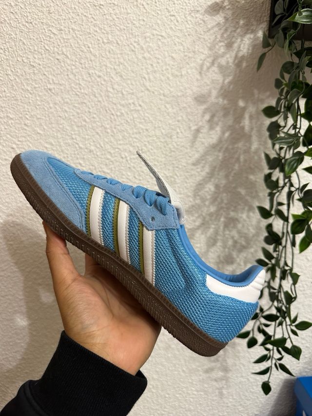 Zapatillas Adidas Samba Azul y Blanco