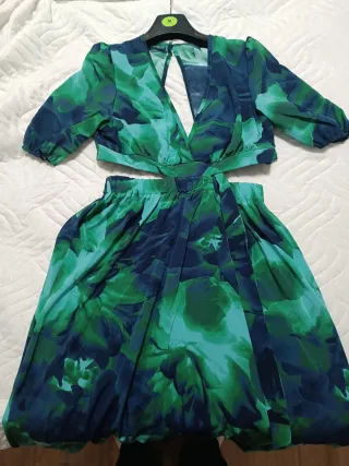 Vestido estampado talla L