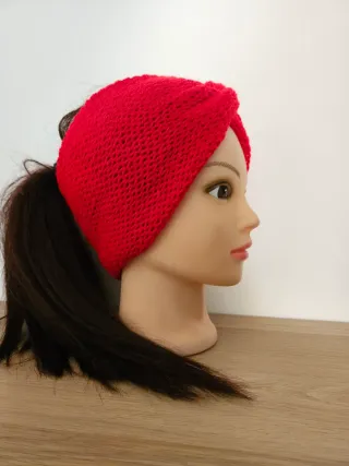 Fascia paraorecchie o scaldacollo rossa