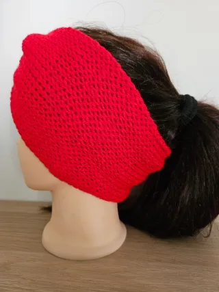 Fascia paraorecchie o scaldacollo rossa