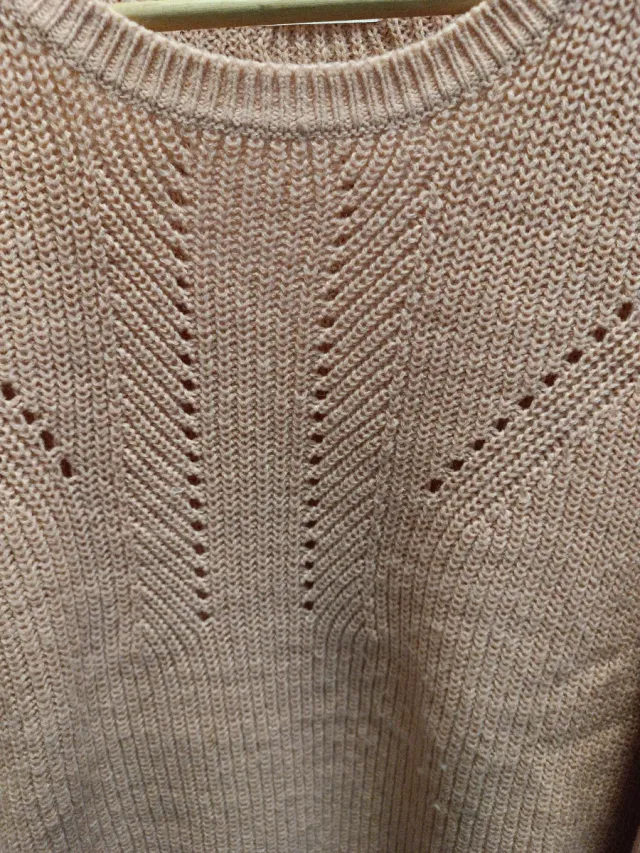 Jersey punto cuello redondo azul