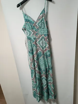 Vestido largo estampado