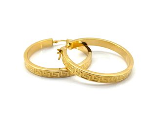 E1799346-23 Argollas Oro 18k Diseño Griego