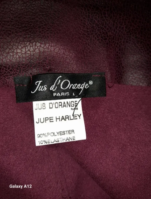 Falda Jus d'Orange Burdeos.