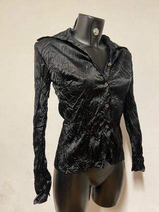 Camicia nera vintage urban coquette glam y2k