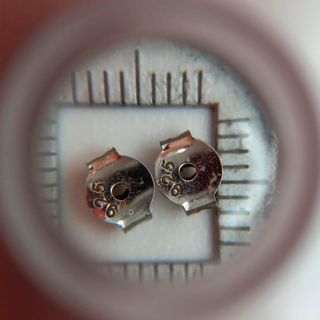 Pendientes de plata con centro azul