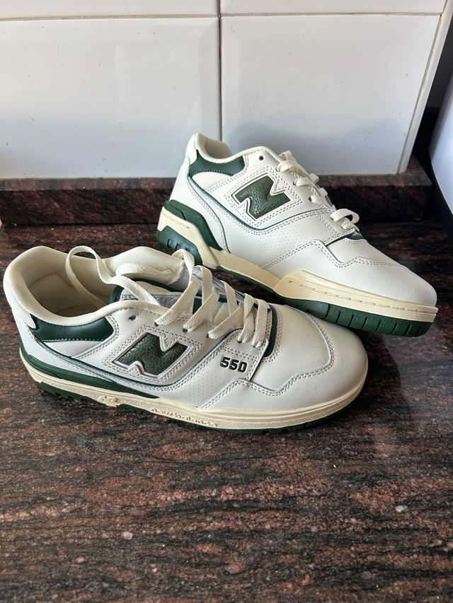 New Balance 550 Verde y Blanco