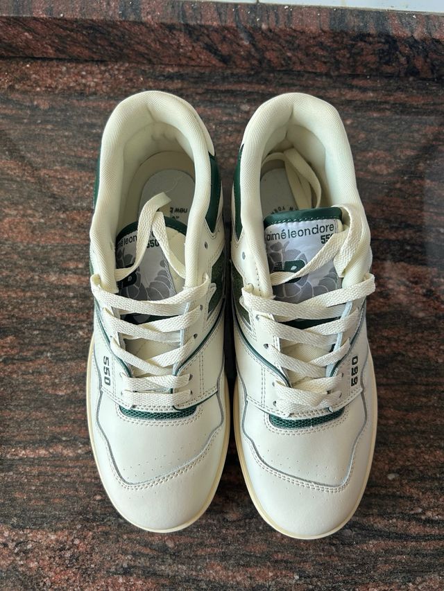 New Balance 550 Verde y Blanco