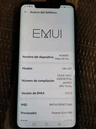 Huawei Mate 20 Pro 128 GB/6 GB di RAM Blu
