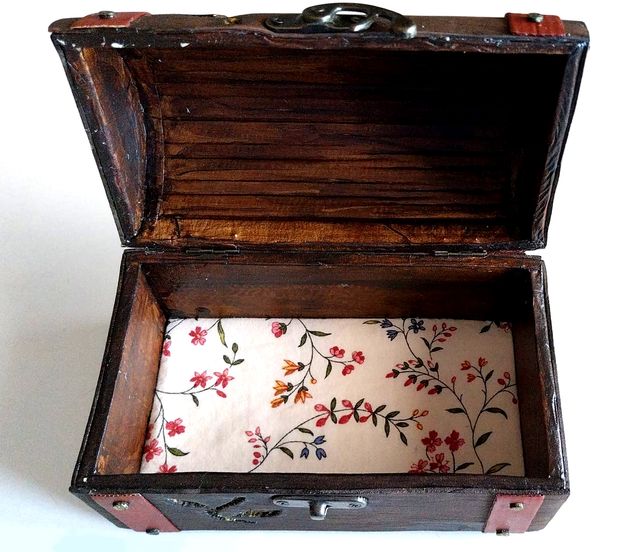 Caja Cofre Madera Decorada