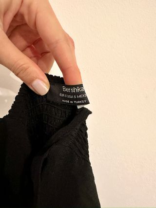 Vestido Bershka Negro Talla S
