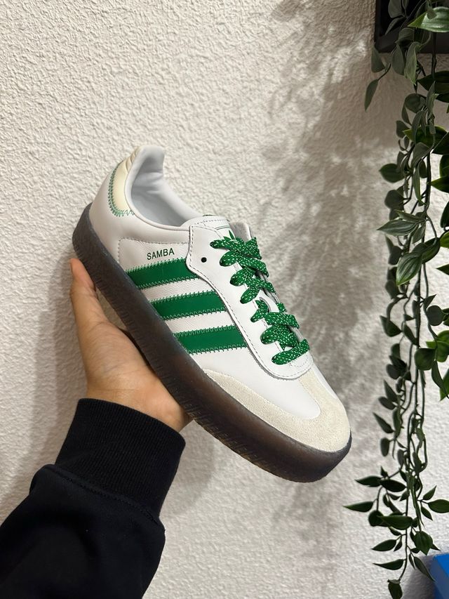 Adidas Samba Verdes y Blancas